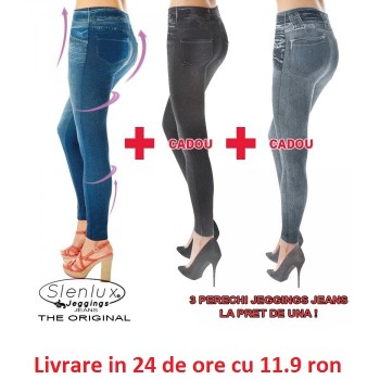Slenlux Jeggings Jeans - 3 perechi de Jeggings la pret de 1